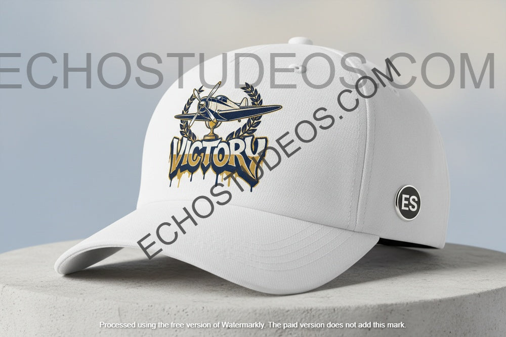 Championship Airplane Cap - Classic Aviation Digital Design Download