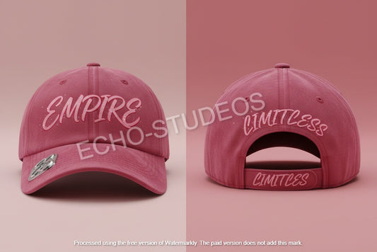 Empire & Limitless Baseball Cap - Pink Graffiti Digital Design Download