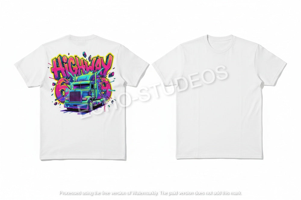 Instant Digital Download - Highway 69 Graffiti Truck T-Shirt
