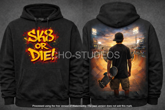 Skateboarder Neon Art - Digital Design Download