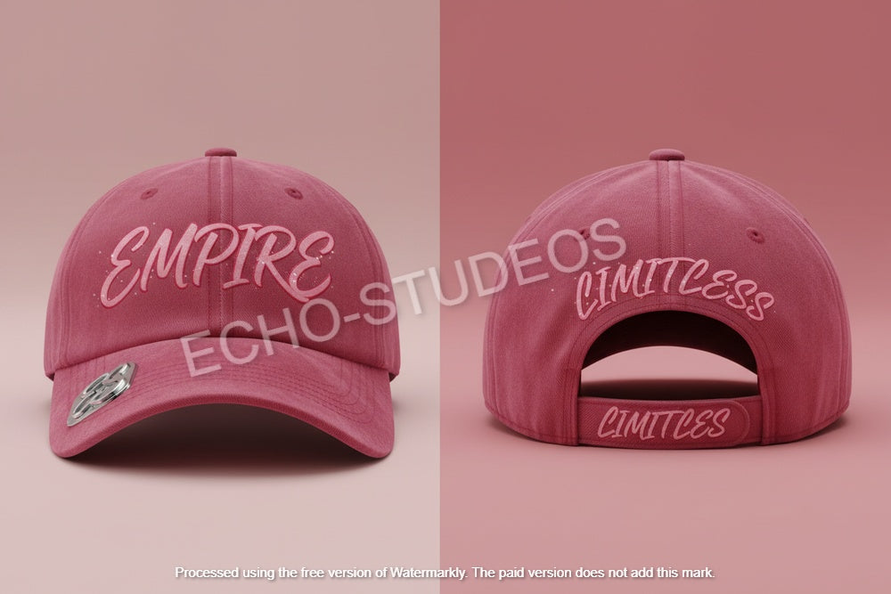 Empire & Limitless Baseball Cap - Pink Graffiti Digital Design Download