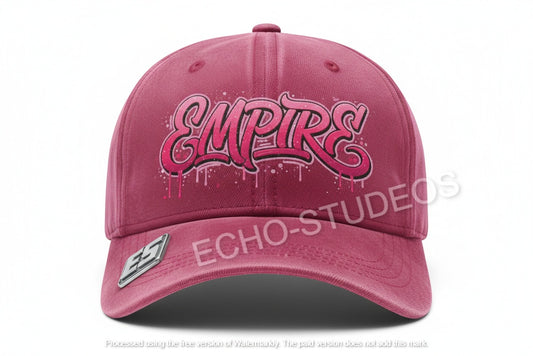 Empire & Limitless Baseball Cap - Pink Graffiti Digital Design Download